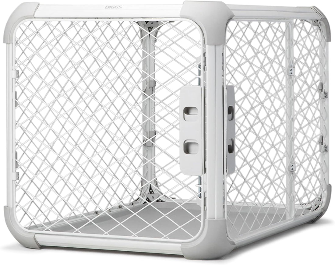 Diggs Evolv Modular Dog Crate for Dogs 18-22" Tall, Ash, Intermediate
