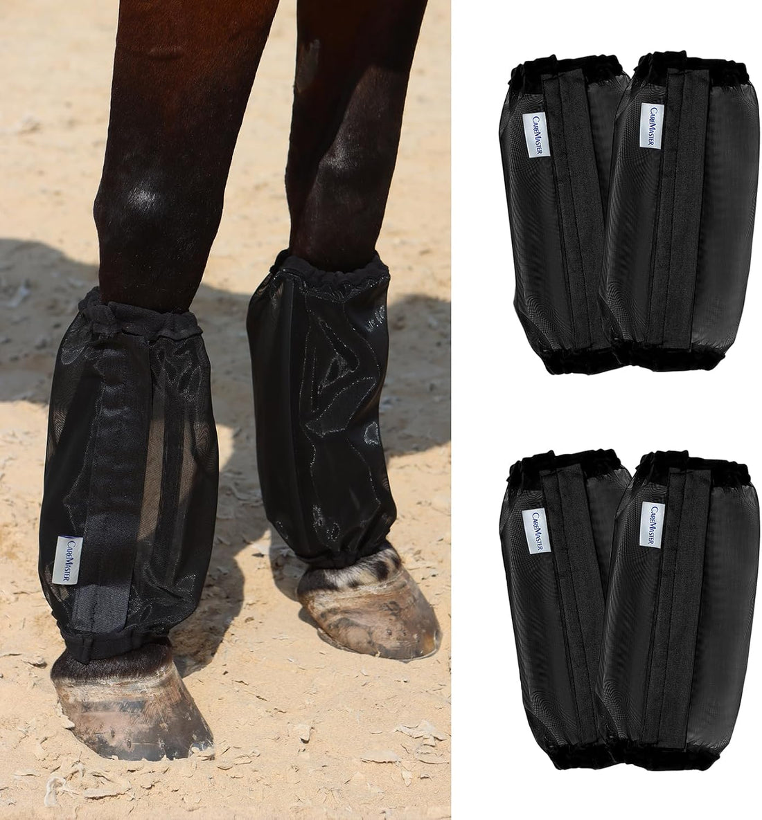 Universal Size Horse Leggings Fine Mesh Horse Fly Boots Greatly