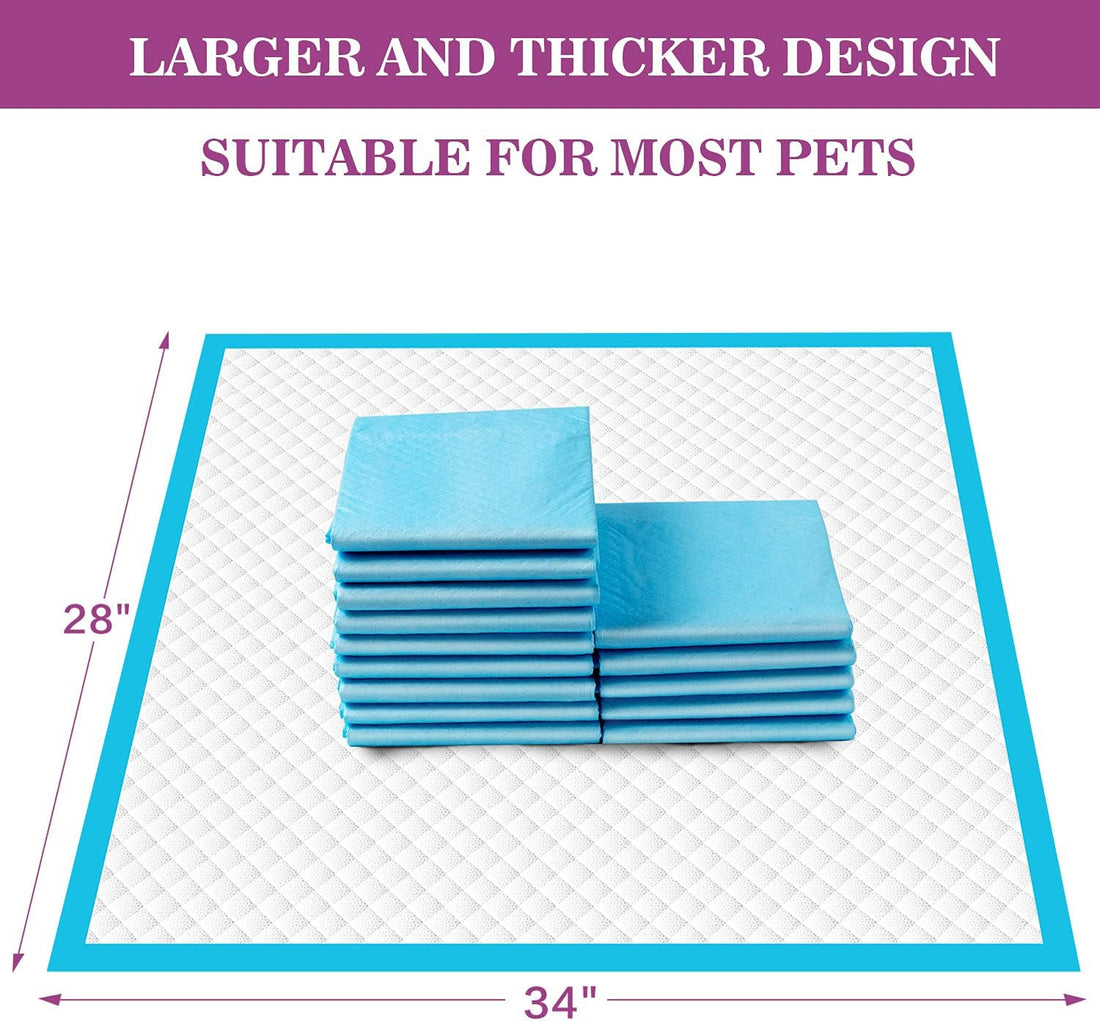 IMMCUTE Dog Pee Pads Extra Large 28"x34"