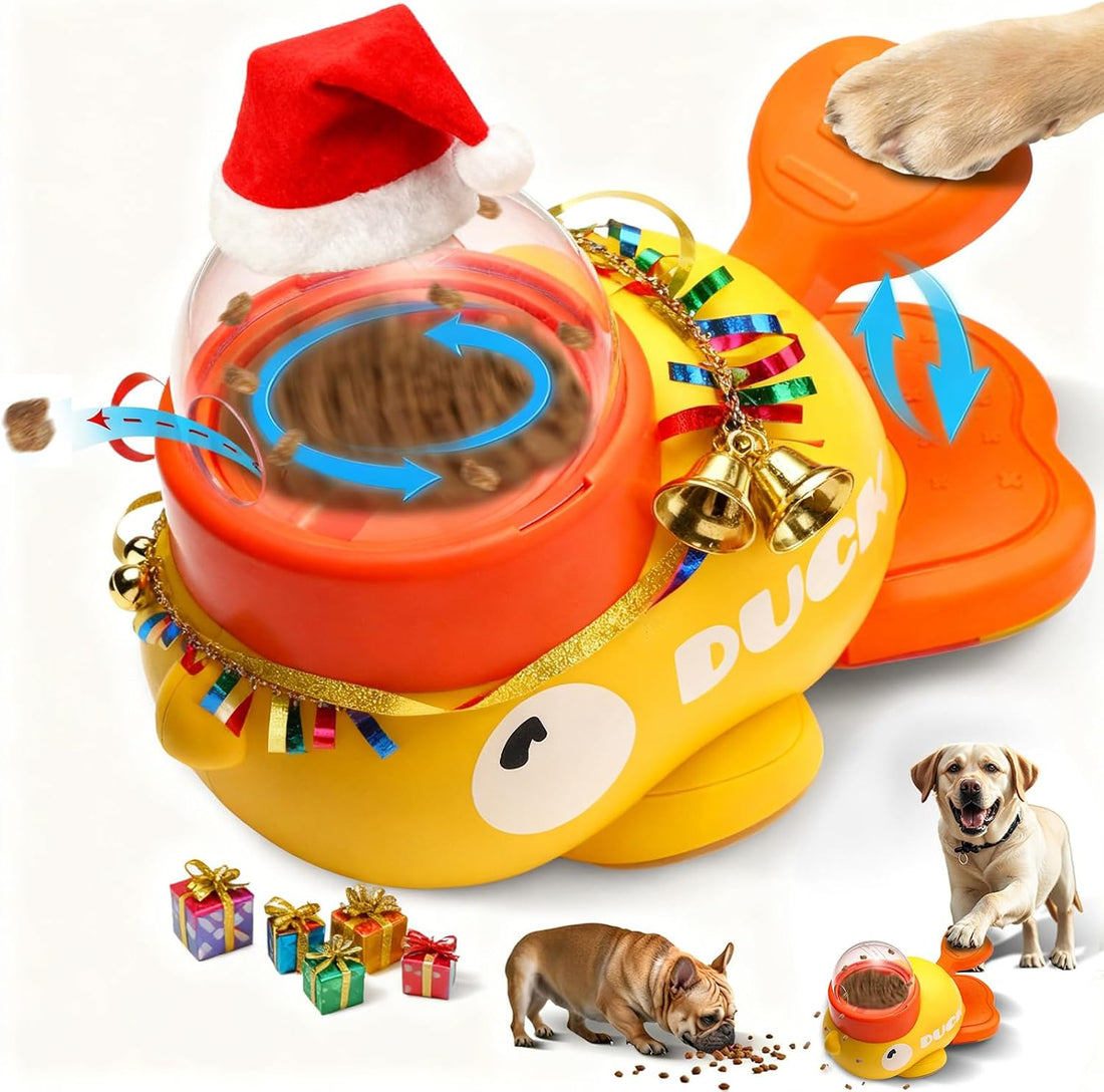 Duck Dog Slow Feeder Puzzle Toy, 3 Adjustable Openings