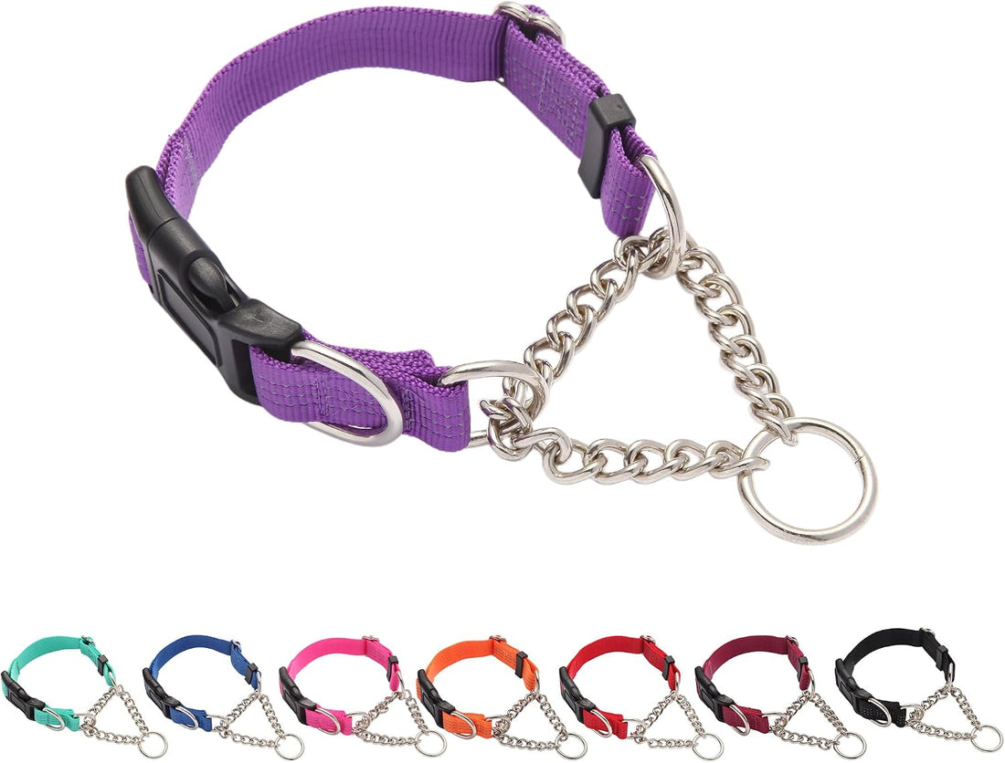 Martingale Collar for Dogs,Escape Proof No Pull, Teal, Large
