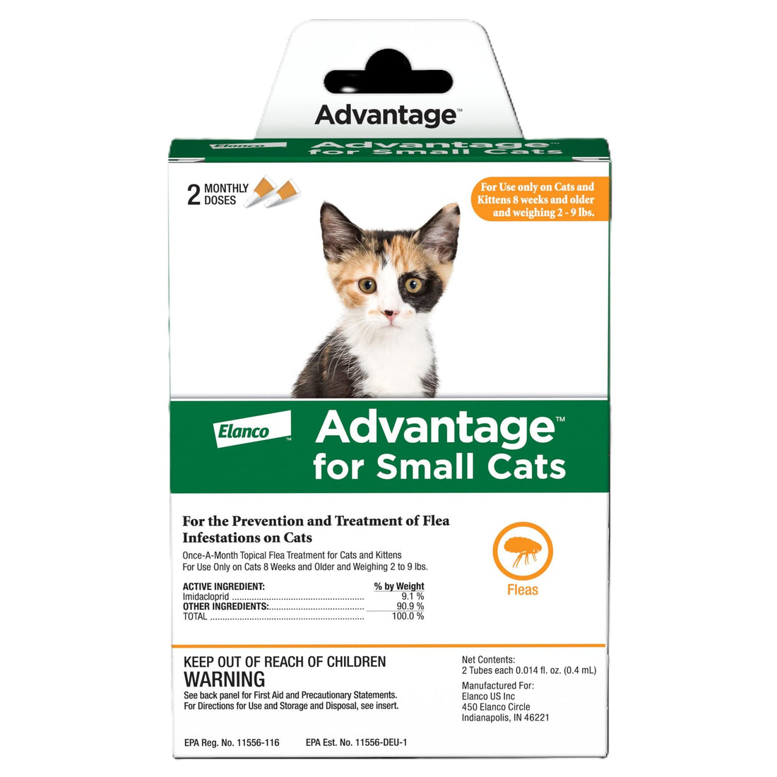 Advantage Topical Cat Flea Treatment and Prevention for Small Cats