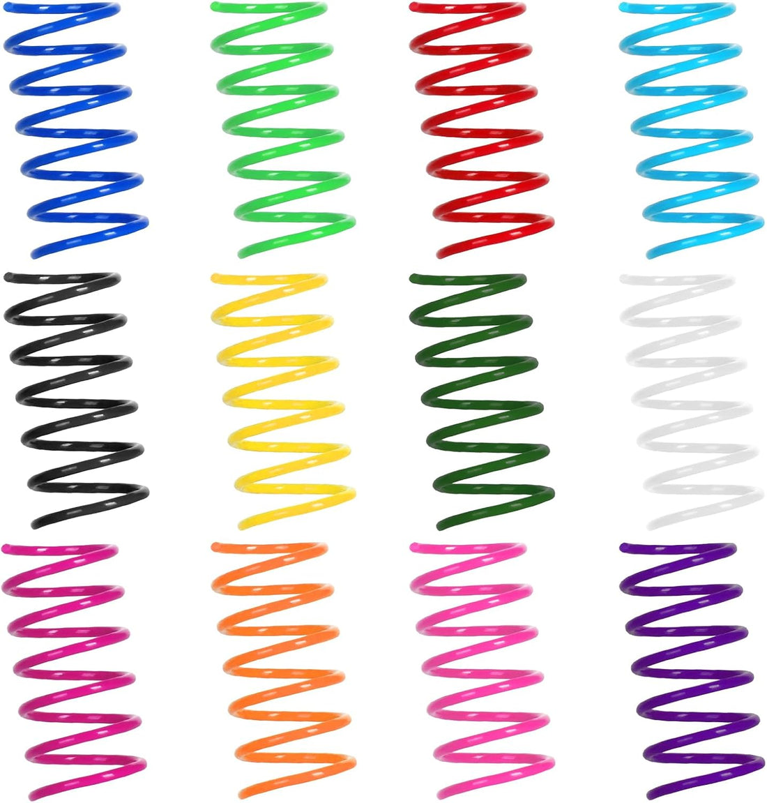 72 PCS 12 Colors Cat Spring Toys for Indoor Cats