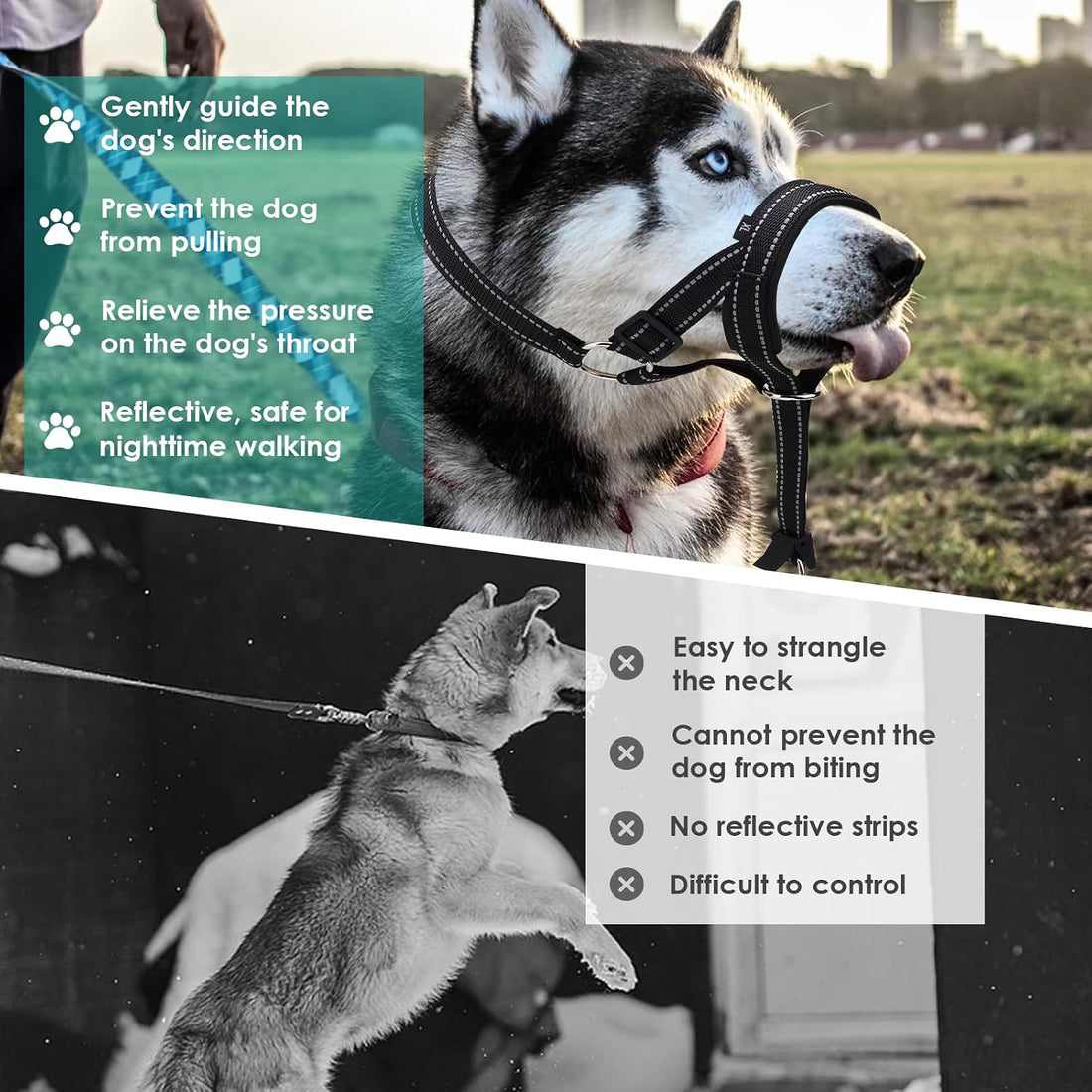Dog Headcollar, Anti-Pull Dog Collar