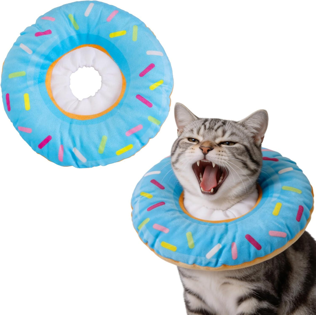 Soft Cat Elizabeth Collar Donut Anti-Licking Care for Small Cats