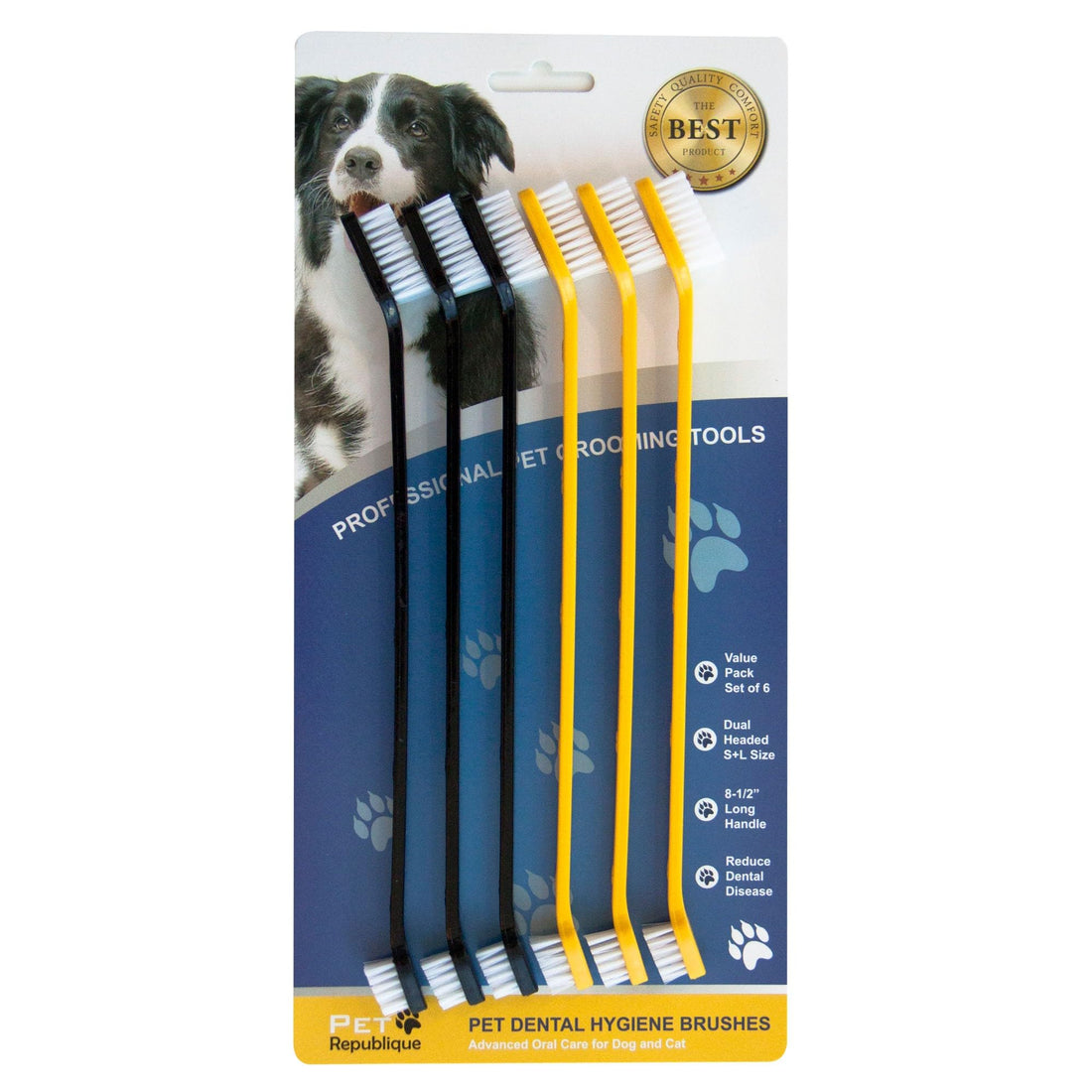 Pet Republique Dog Toothbrush Set of 6
