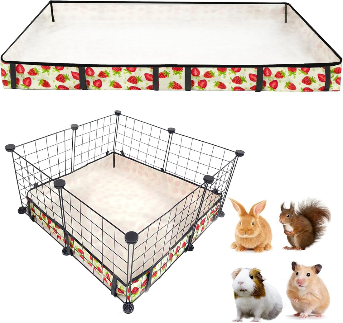 Guinea Pig Cage Liner,Washable Waterproof Oxford Cloth Cage Liners
