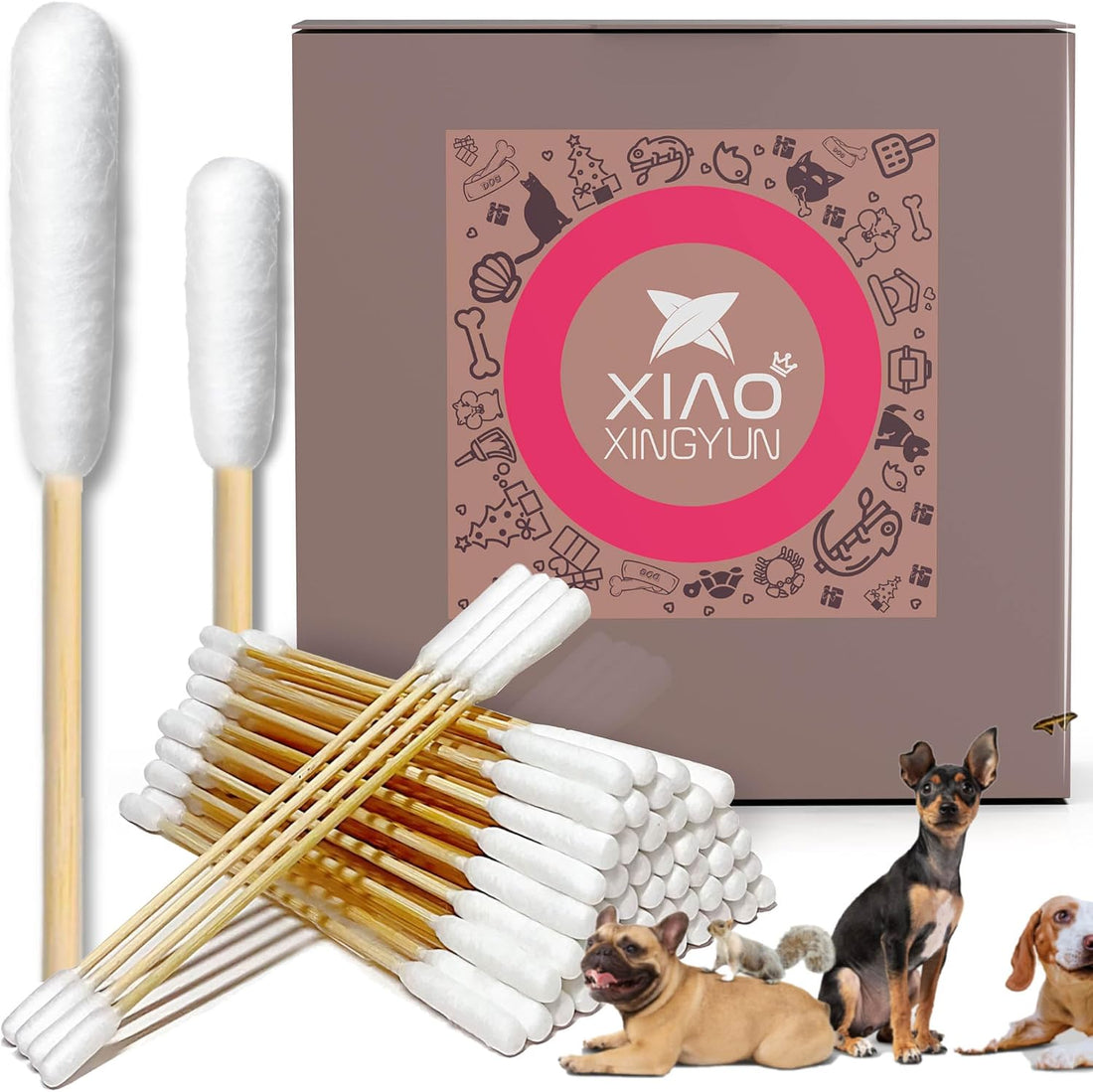 300 PCS 6 Inch Long Cotton Swabs in Box