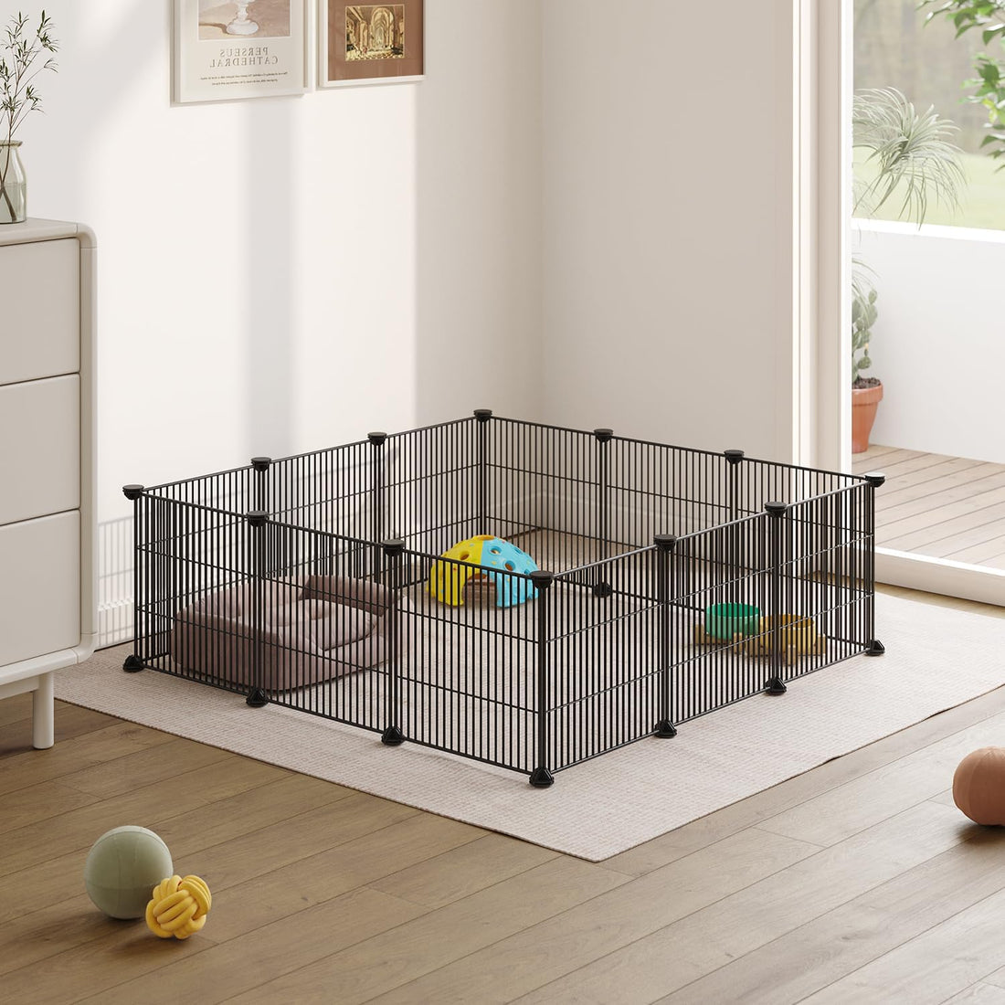 LURIVA DIY Small Animal Playpen, Pet Playpen, Guinea Pig Cages