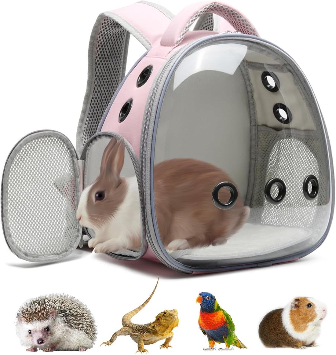 Portable Travel pet Backpack Carrier Hamster Bag Guinea Pig Bird