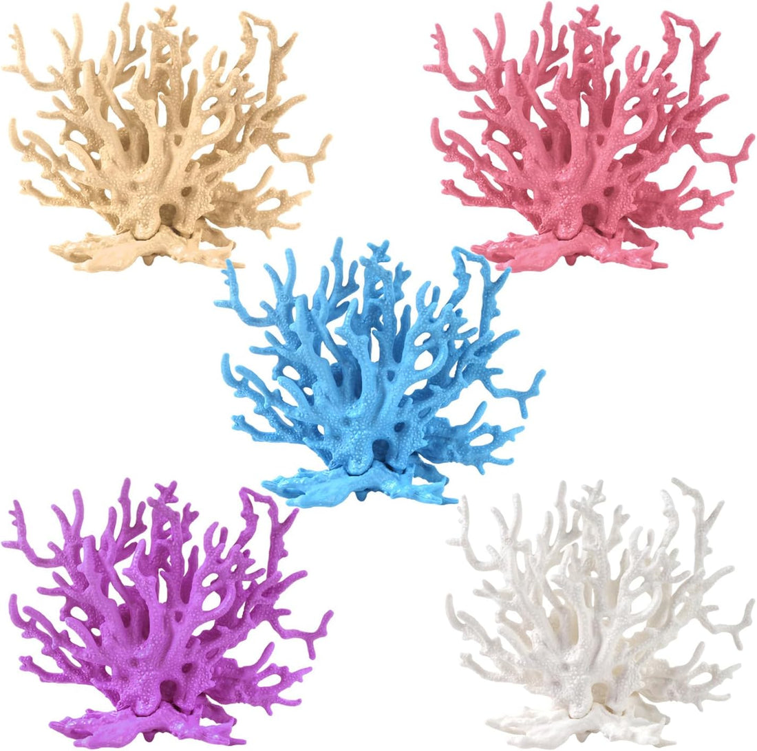 5 Pcs Artificial Coral Reef Decor Fake Faux Plants Coral Reef Decor