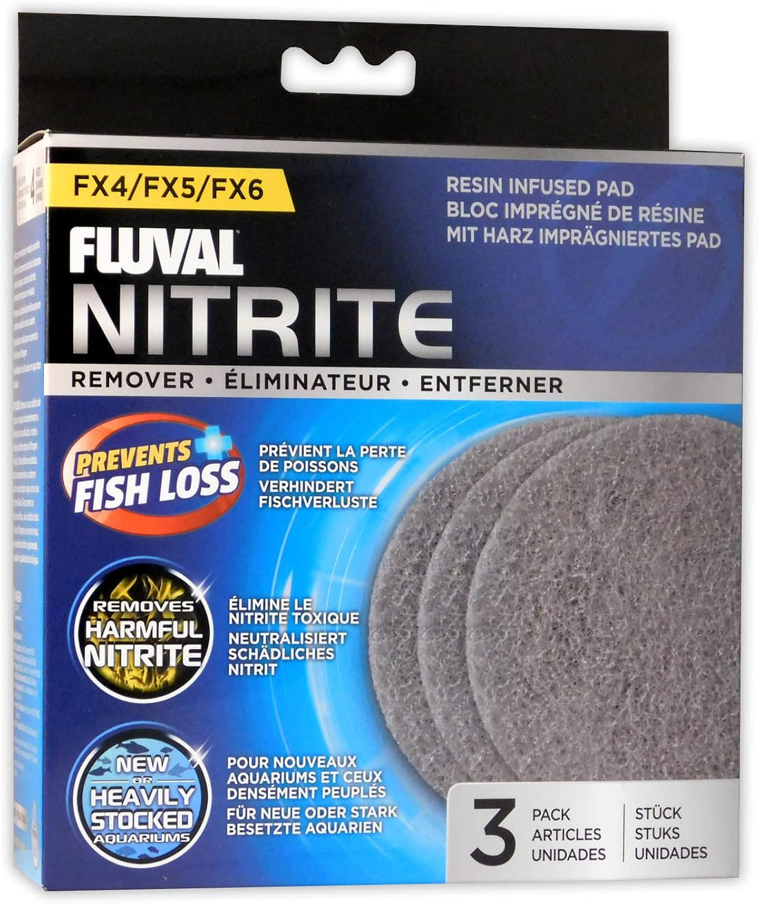 Fluval FX4/FX5/FX6 Bio-Foam, Replacement Aquarium Filter Media, 2-Pack
