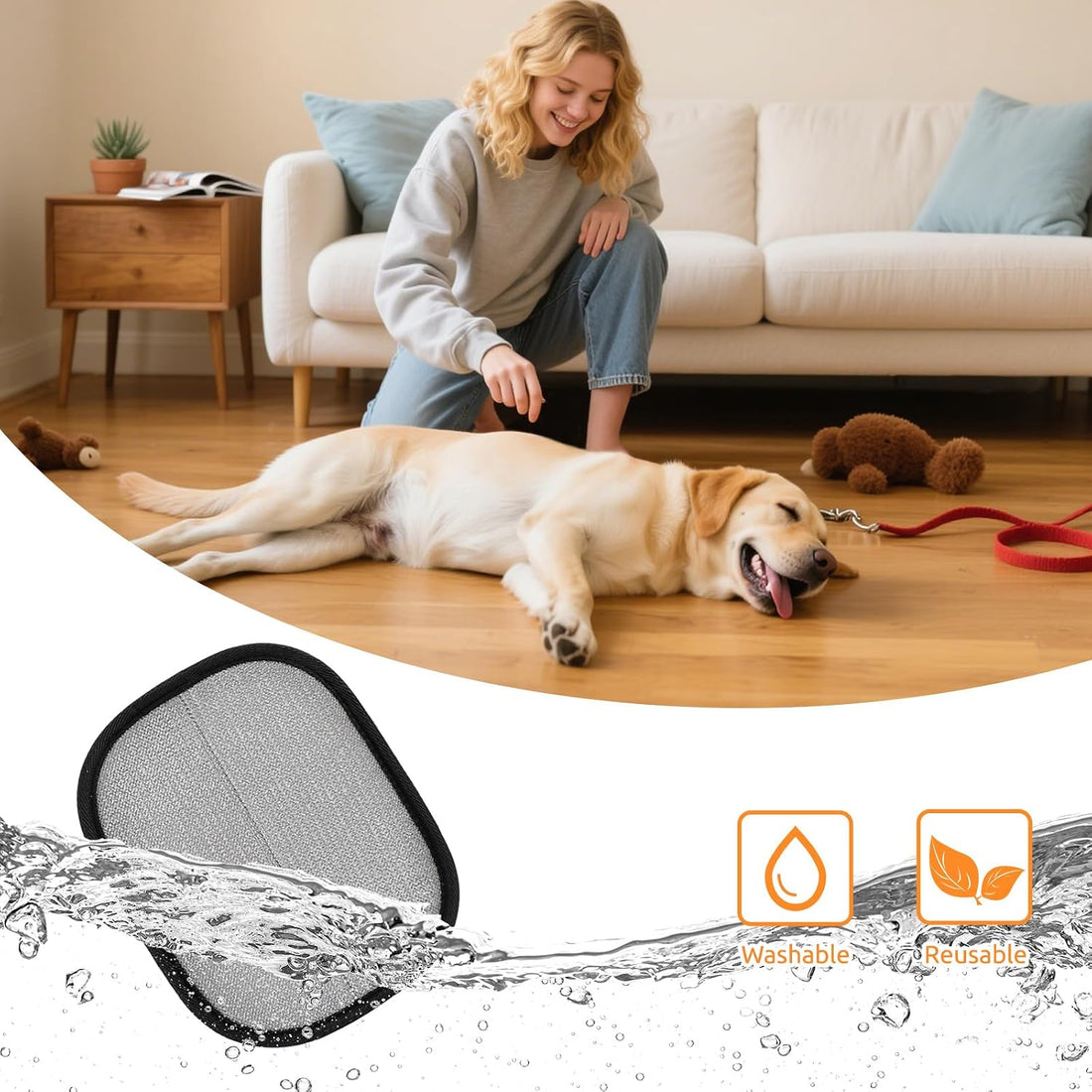 SAWMONG Pet Hair Removal Glove