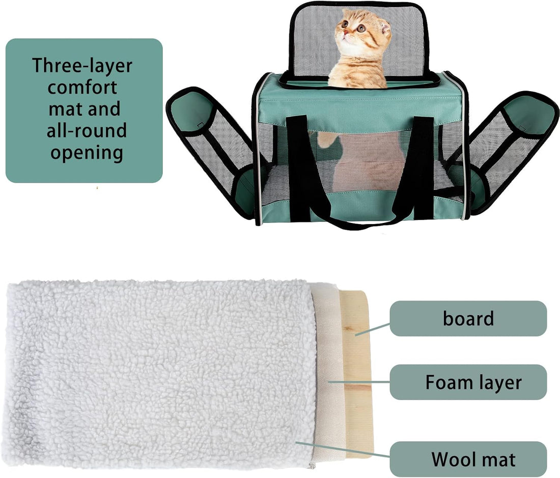 Cat Dog Carriers Soft-Sided Pet Carrier Large Cats for Medium Big Cat