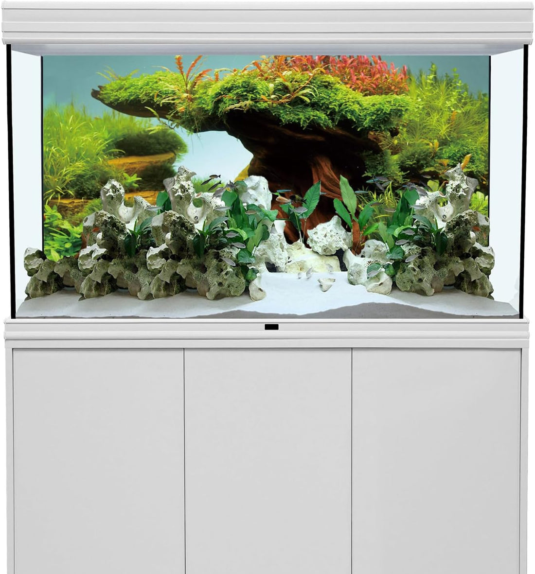 AWERT 48x24 inches Driftwood Fish Tank Background Seaweed Aquarium