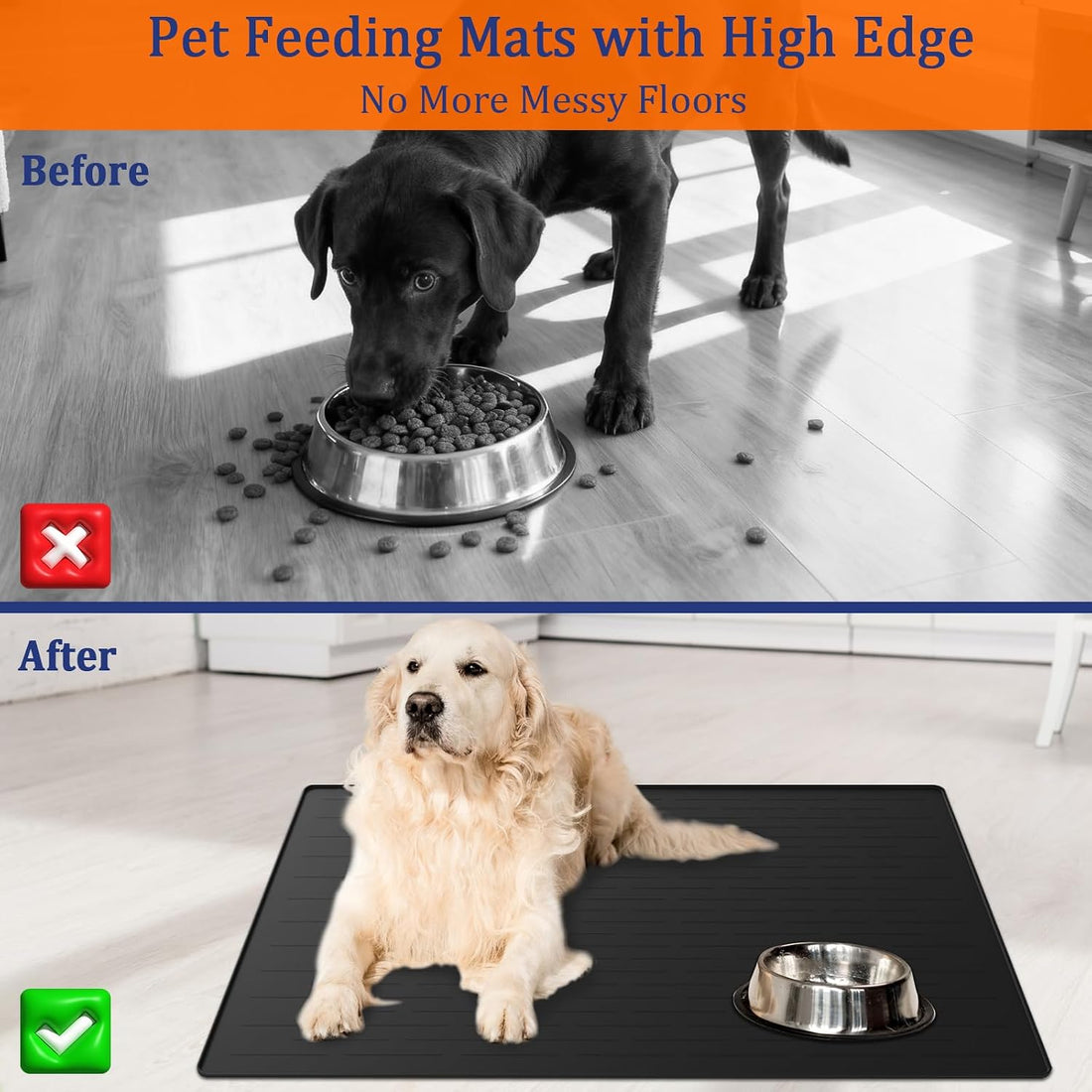 48"x32" Extra Large Pet Food Mat