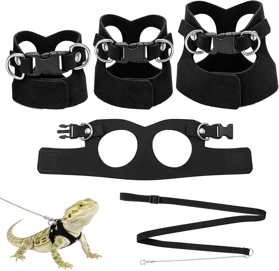 3size Bearded Dragon Harness and Leash Set Escape Proof Vest