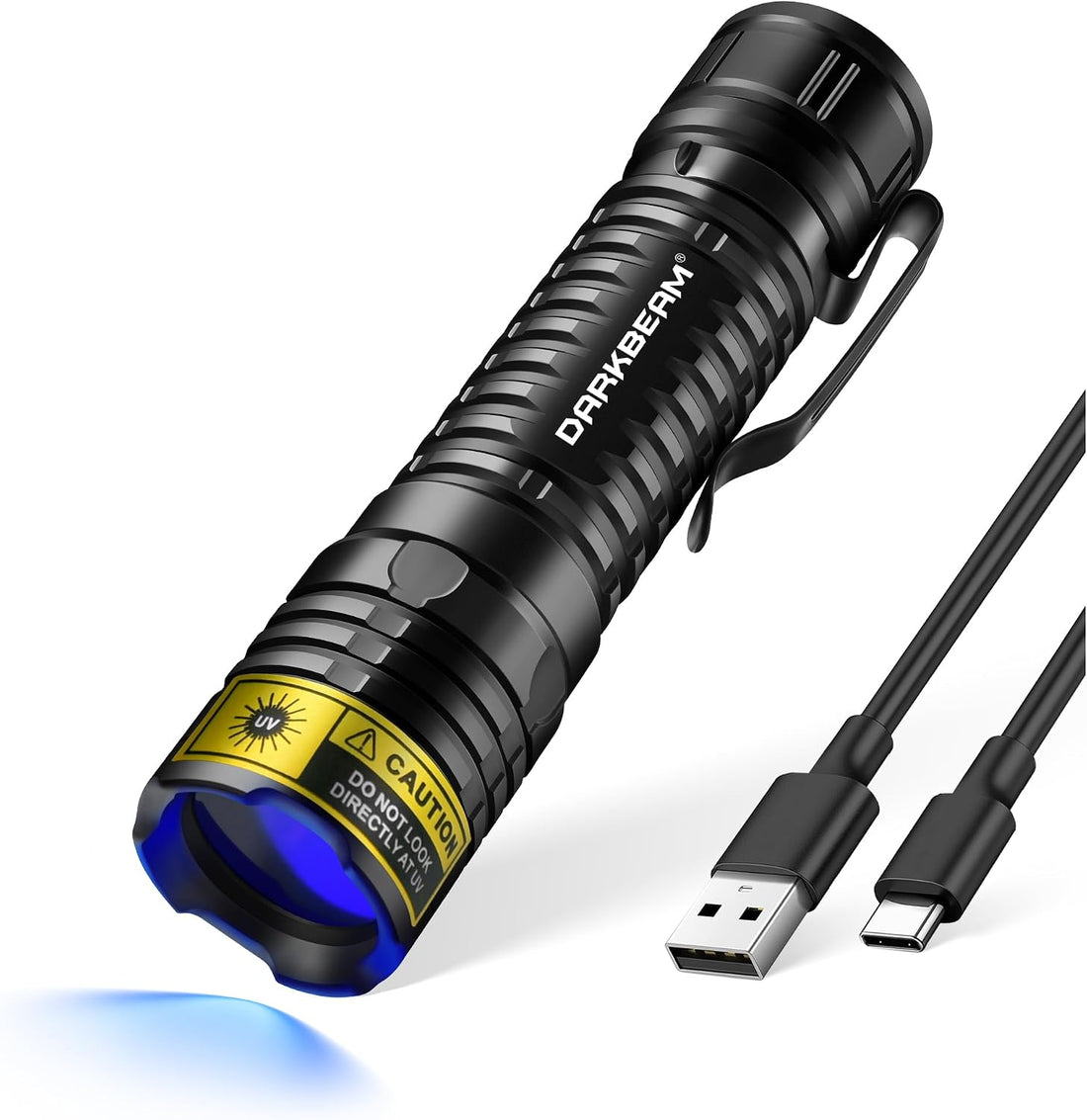 DARKBEAM UV Flashlight 395nm LED Black Light Woods Lamp Ultraviolet