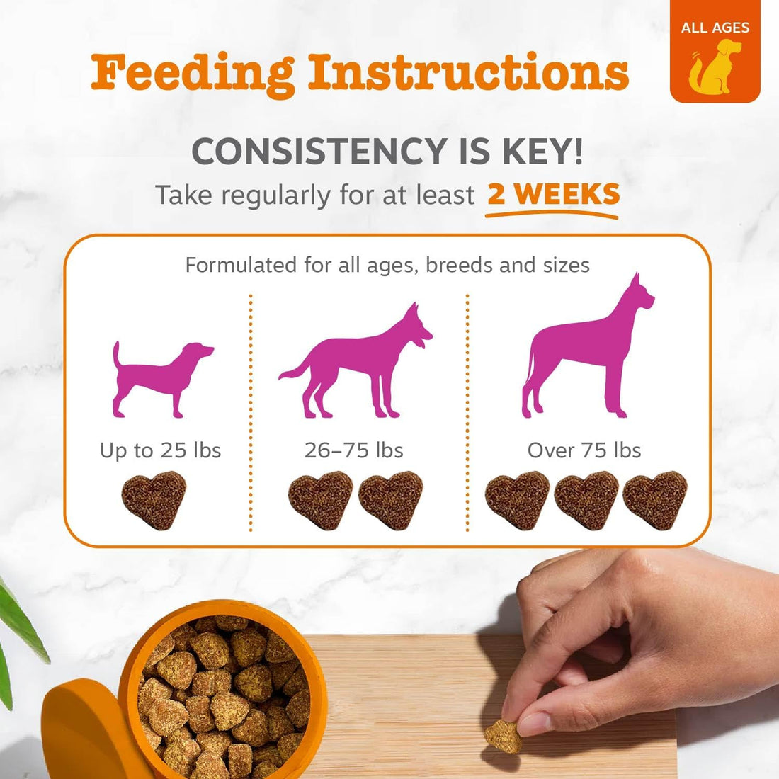 Zesty Paws Salmon Oil for Dogs - Skin & Coat Chews, Bacon, 90 Ct