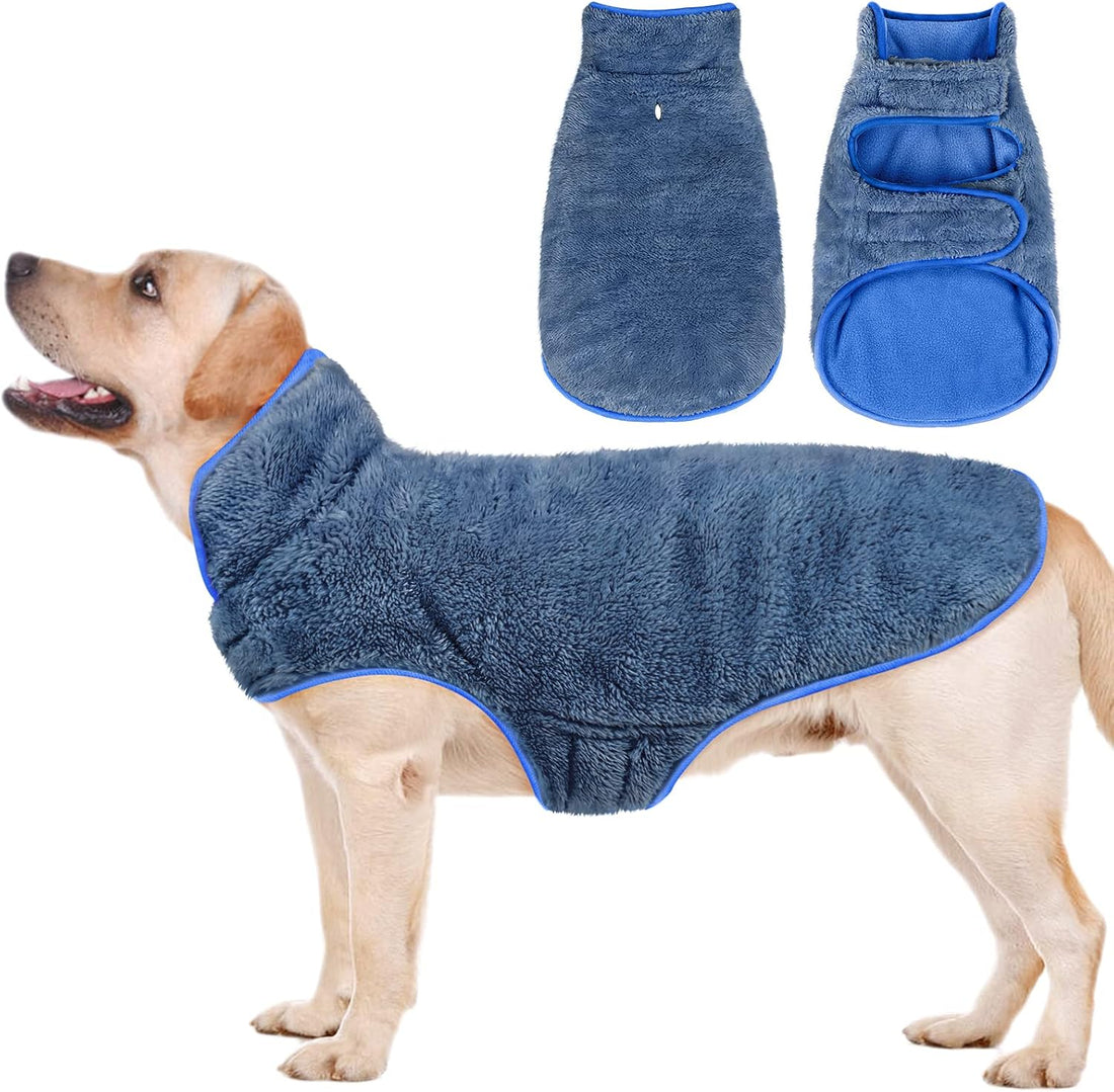 Malier Dog Winter Coat, Reversible Fleece, Small, Pink - Windproof