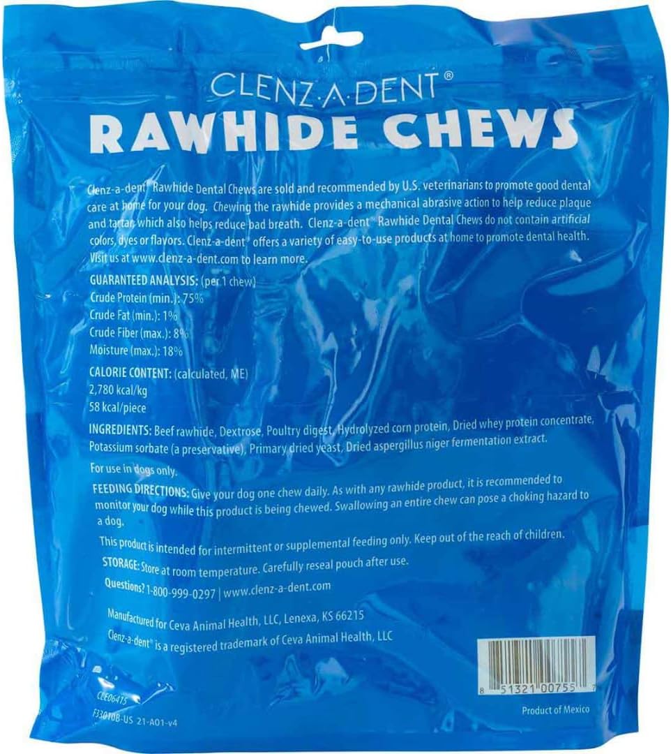 Xlarge Clenz a Dent Rawhide for Dogs Over 51 Lbs