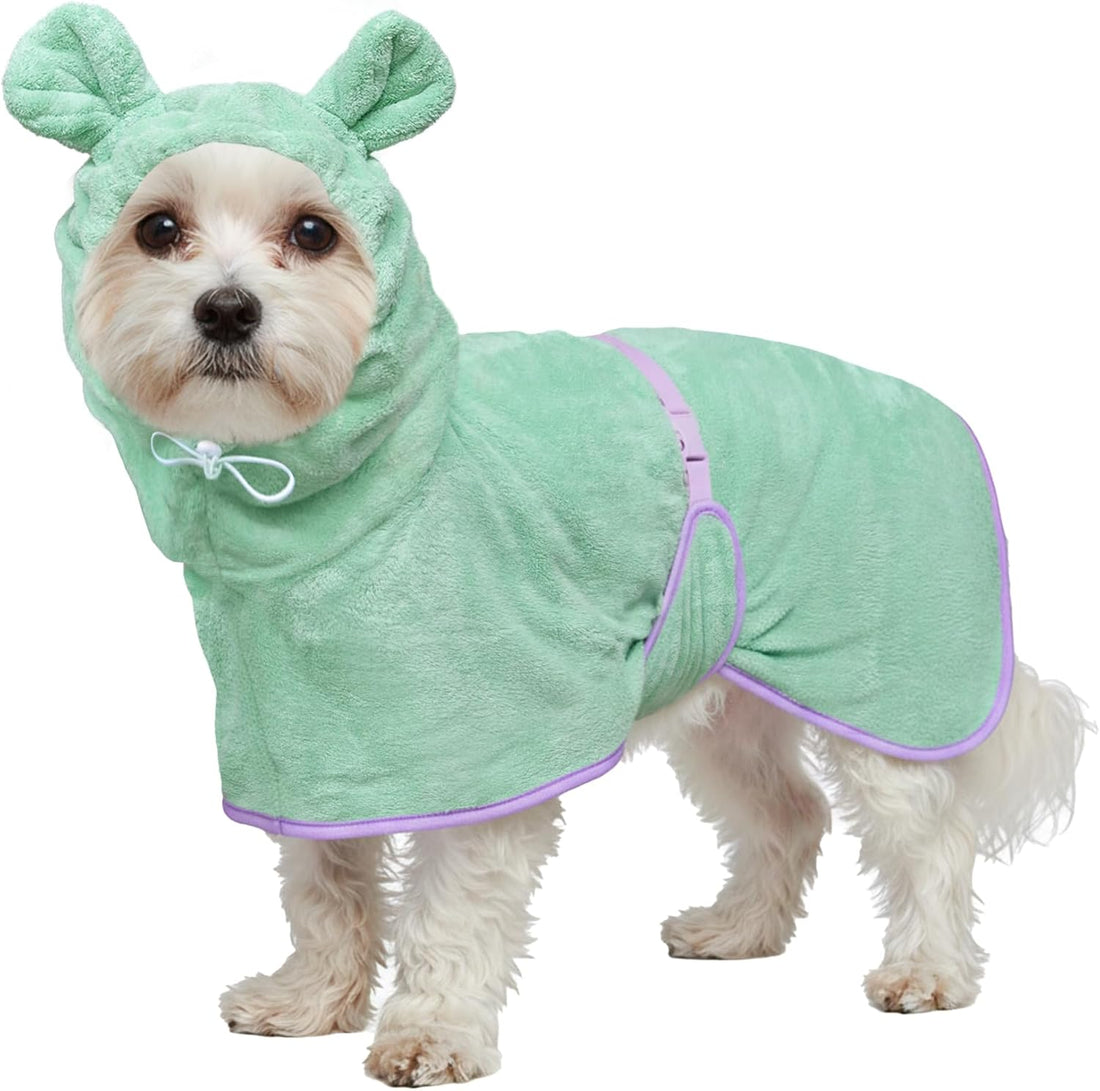 Dog Bathrobe Super Absorbent Towel Robe