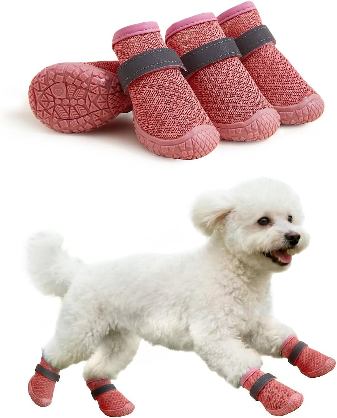 Dog Shoes Breathable Non-Slip Outdoor Booties for Small Medium Dogs