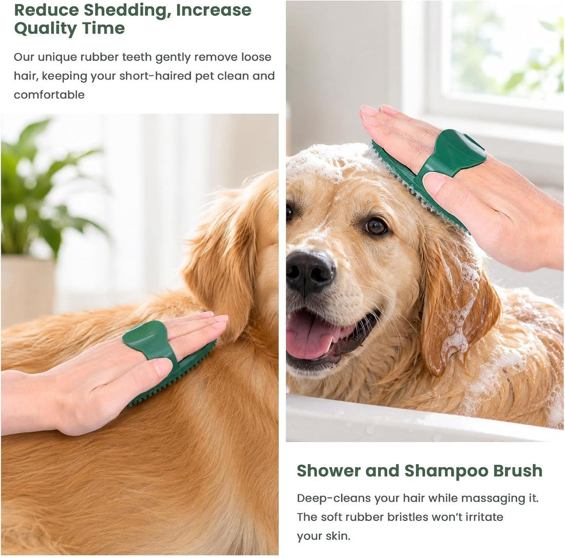 Rubber Curry Comb for Horse Ergonomic Handle Curry Brush for Dogs