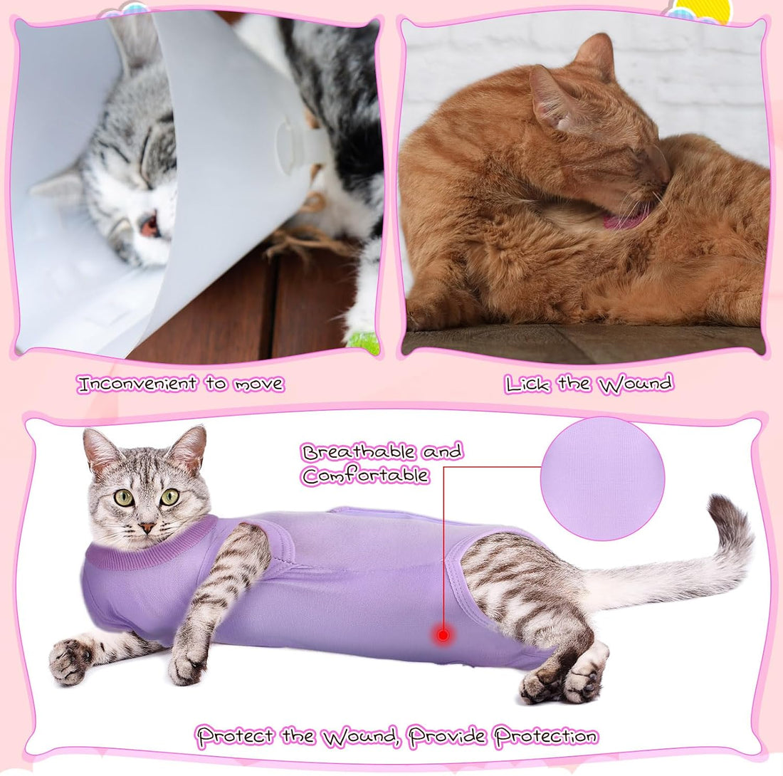 Nuanchu 3 Pcs Cat Recovery Suit