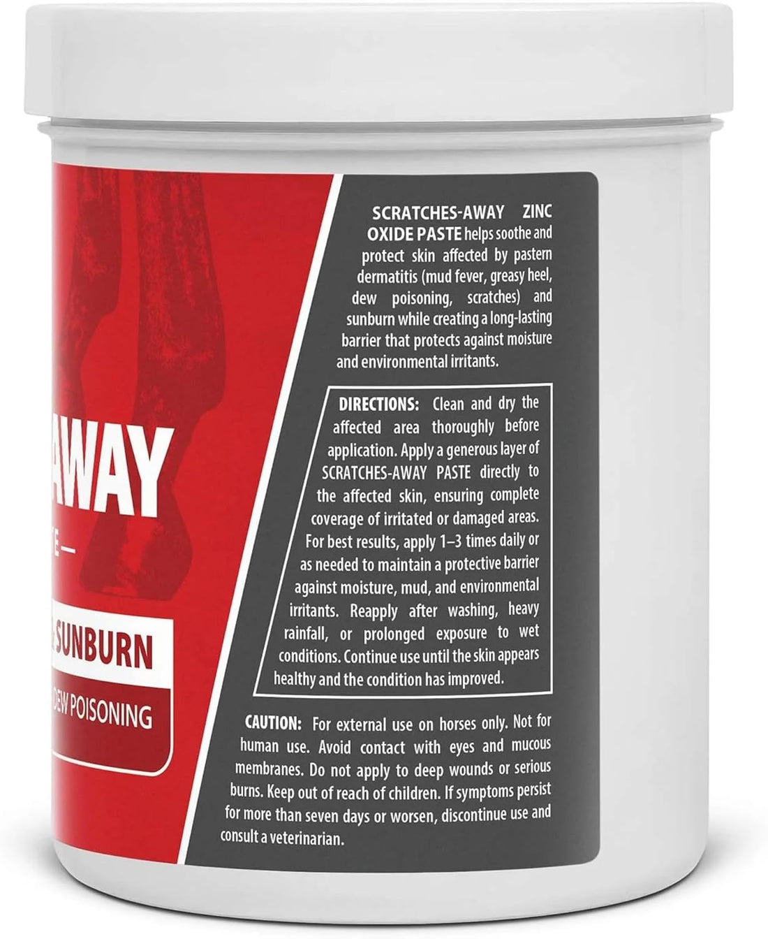 Jeffers Equine Scratches Away 30% Zinc Oxide Paste for Horses