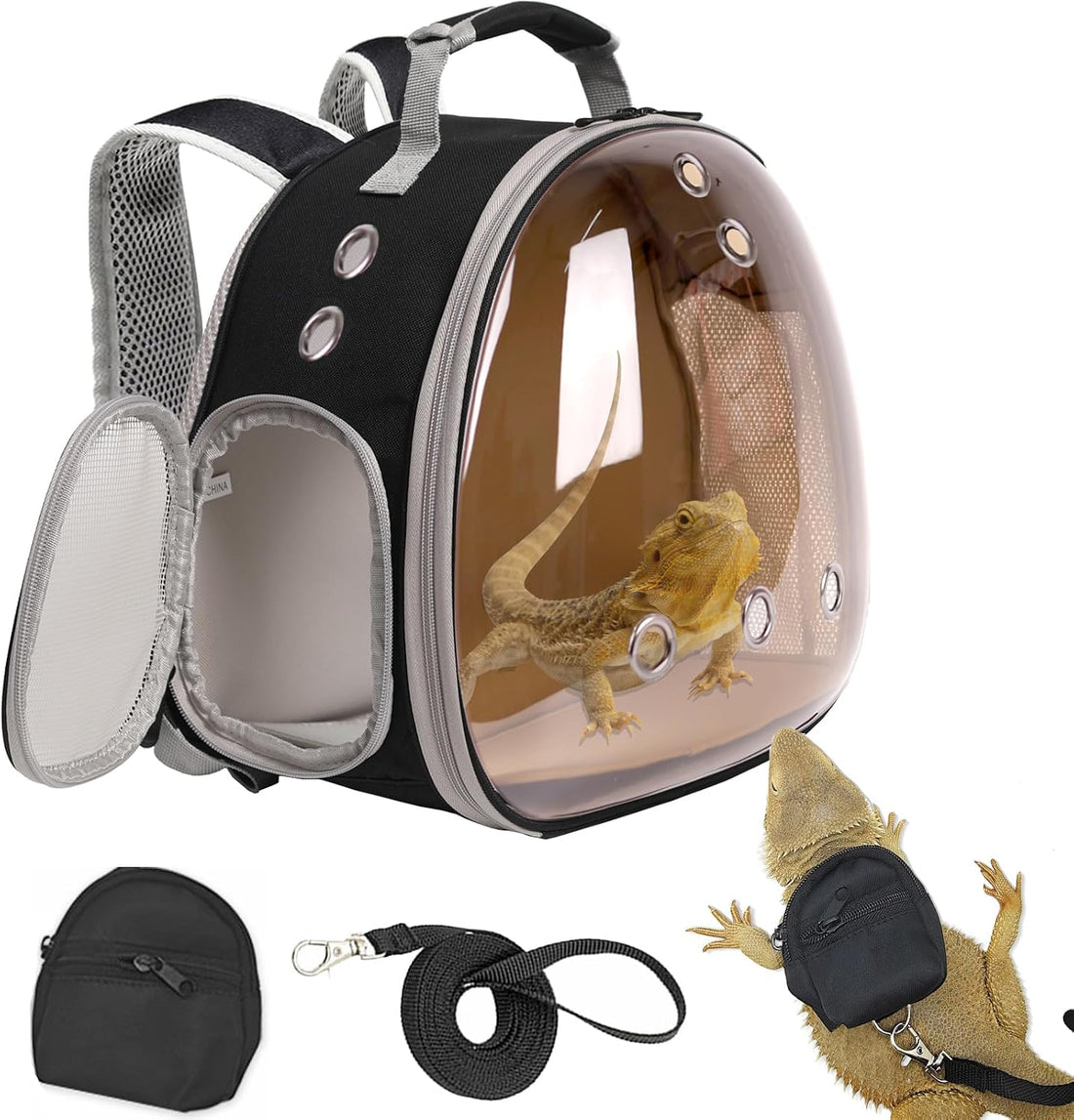Bearded Dragon Backpack Carrier,Reptile Portable Backpack Carrier