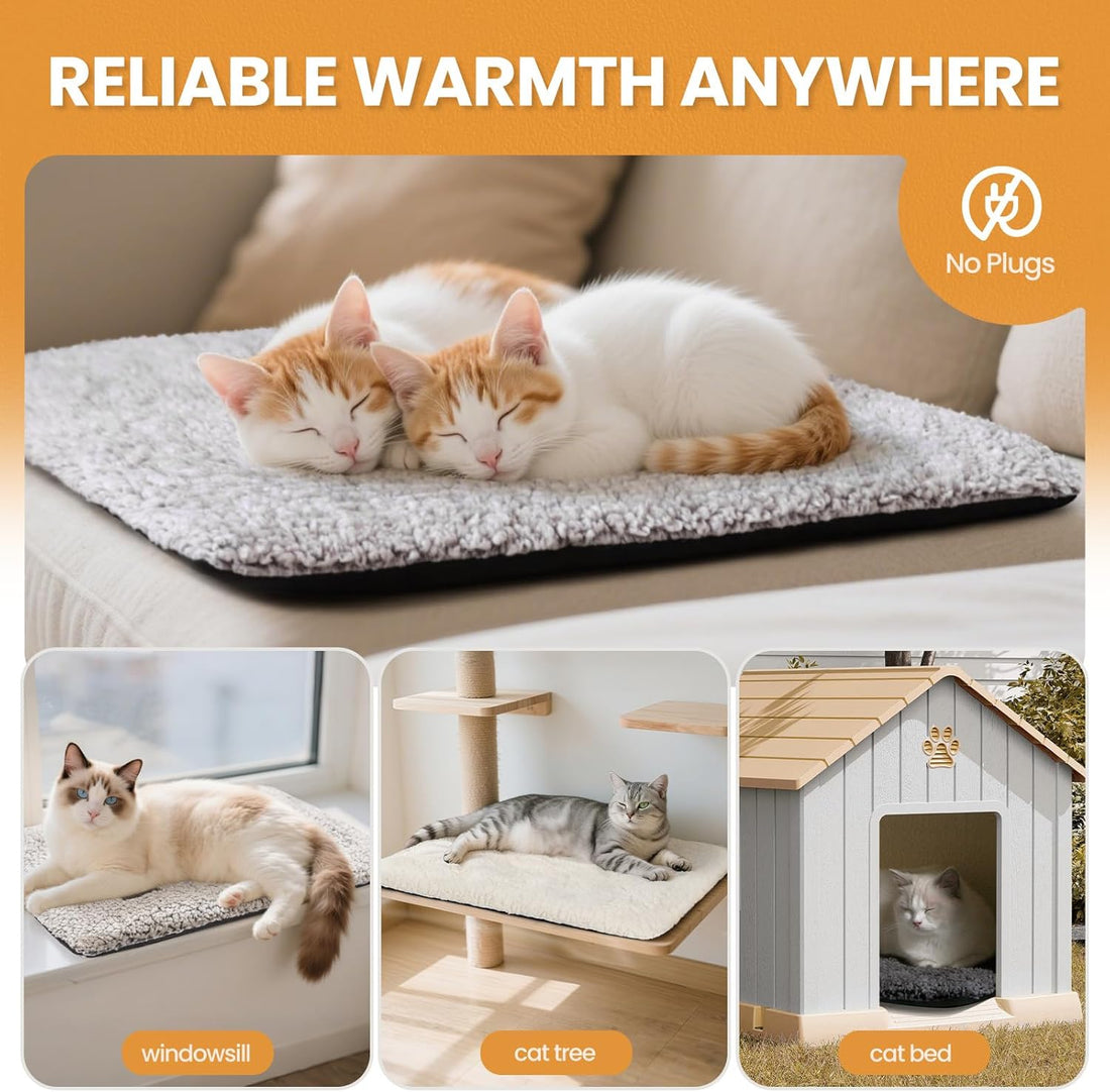 Self Warming Cat Bed Self Heating Cat Dog Mat 24 x 18 inch Extra Warm