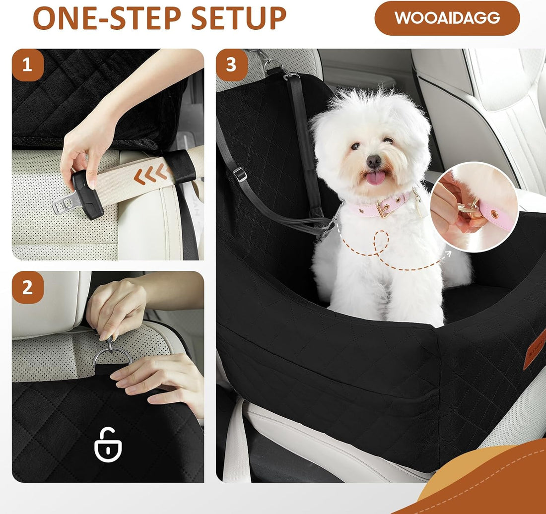 WOOAIDAGG Dog Car Seat for Medium Sized Dog,Pet Travel Car Bed
