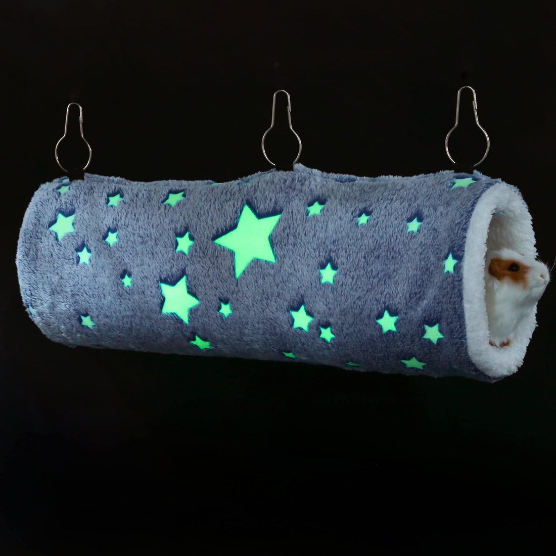 Noctilucent Luminous Guinea Pig Rat Hammock Bunkbed Hanging Tunnel