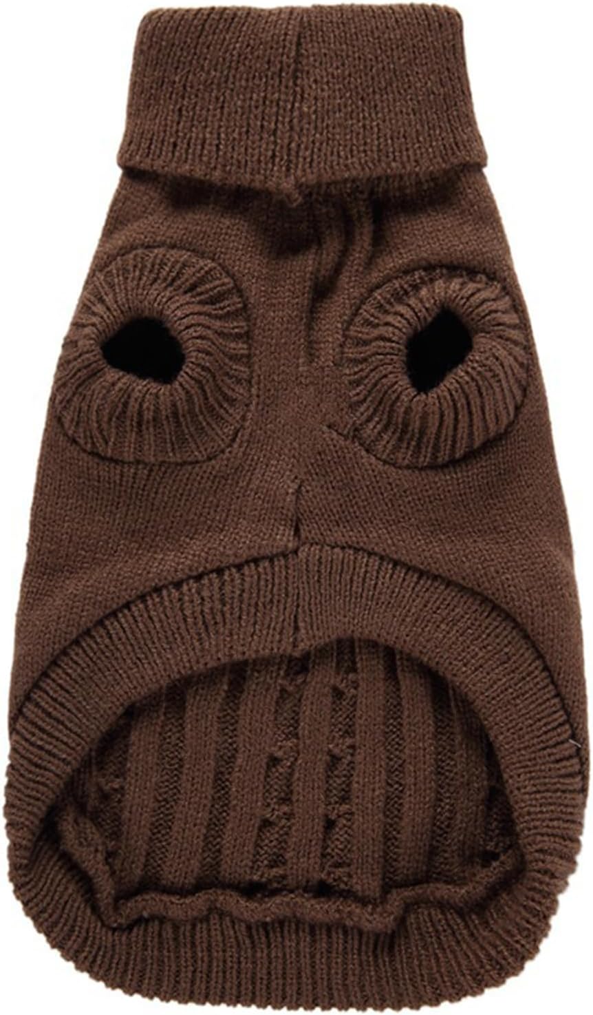 Knitted Small Dog Sweater, Turtleneck Pullover Warm Winter Puppy