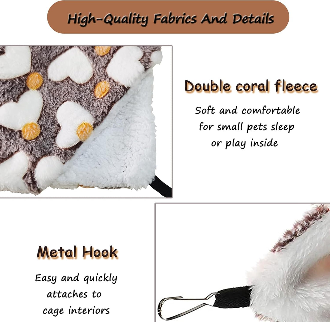 Guinea Pig Hammock for Cage 13.3X13.3,Sugar Glider Hammock,Reusable