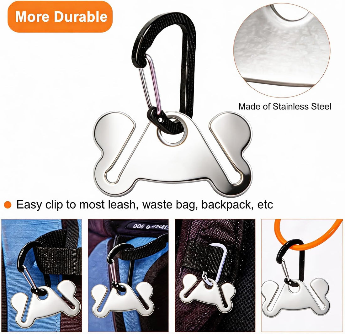 2PCS Dog Poop Bag Holder, Waste Holder for Dispenser Carrier