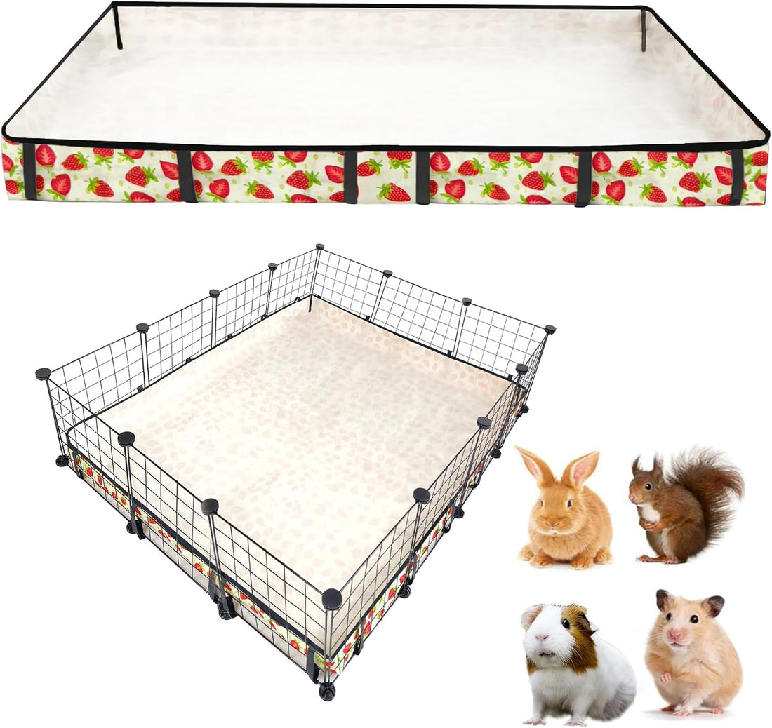 Guinea Pig Cage Liner,Washable Waterproof Oxford Cloth Cage Liners