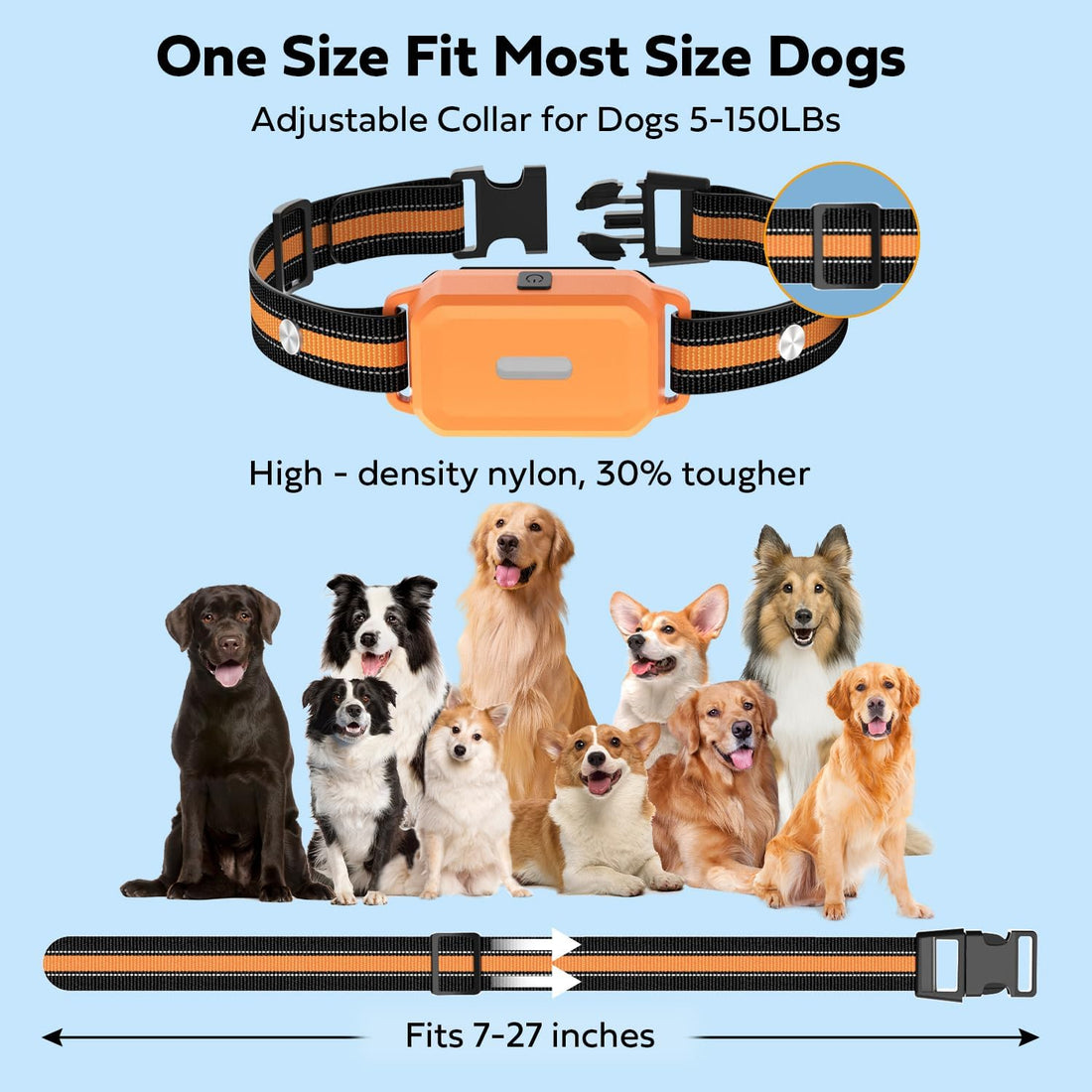 Shock Collar for 2 Dogs with Light Waterproof 2 Pack Remote Training