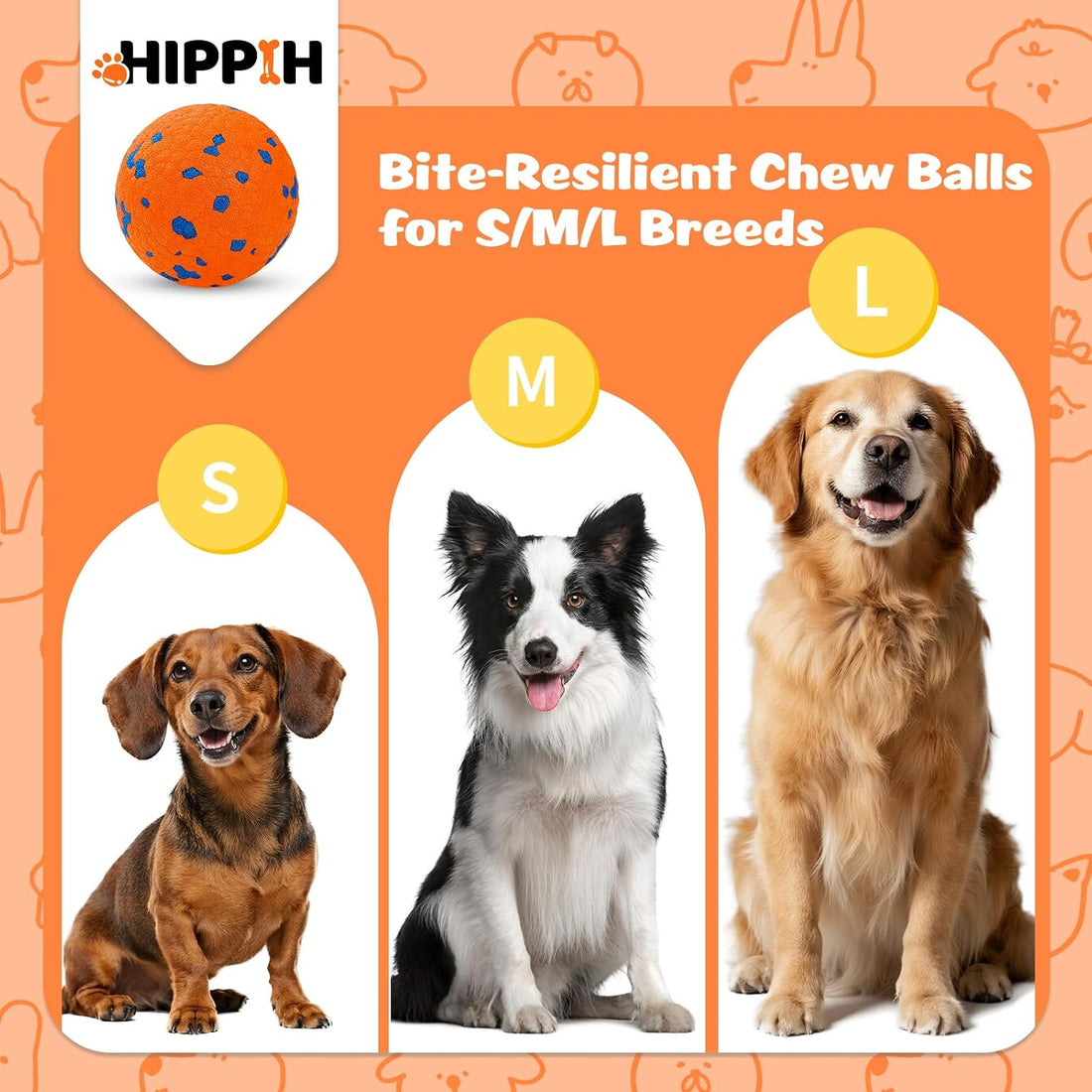 HIPPIH Dog Balls Tennis Balls