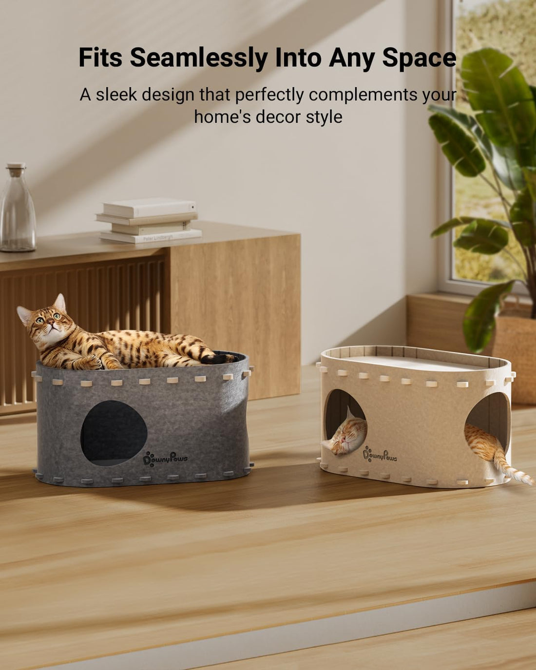 DownyPaws Cat House for Indoor Cats