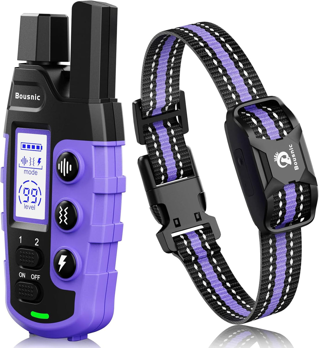Bousnic Dog Shock Collar - 3300Ft Dog Training Collar with Remote