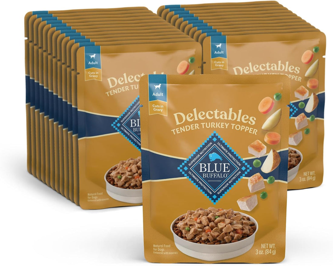Blue Buffalo Delectables Variety Pack Dog Food Topper, 3 oz, 12 ct