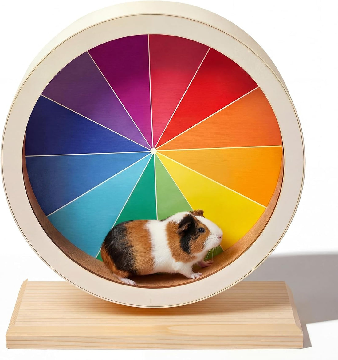 Geelin 9 Inch Hamster Wooden Silent Wheel