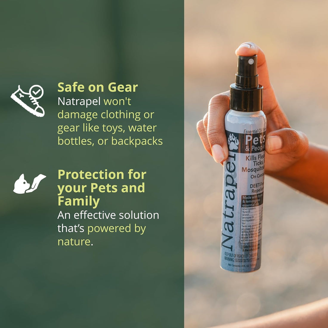 Natrapel Essential Oil Insect Repellent for Pets and People, 2 Pack