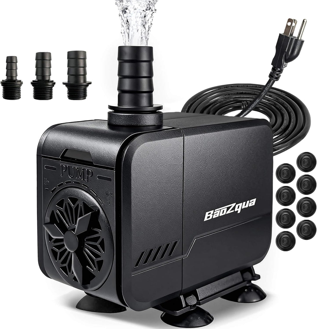 320GPH Submersible Water Pump, Fountain Pump for Aquarium & Pond