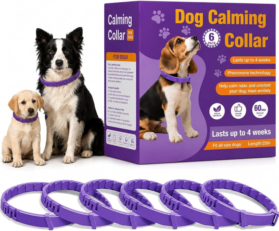 Calming Collars for Dogs, 4 Pack, 60-Day Pheromone Support
