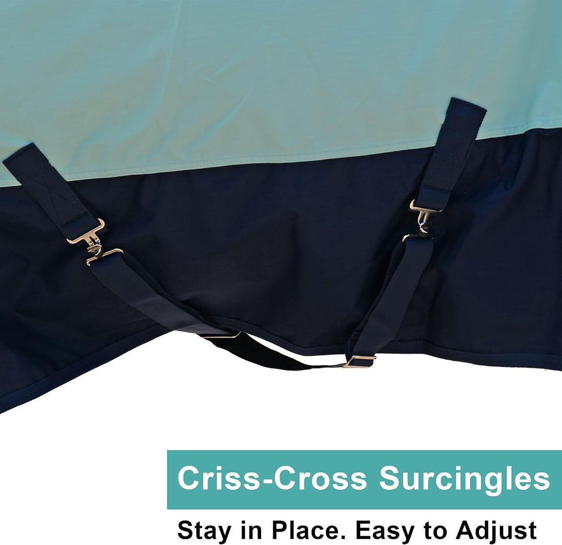 600D Horse Rain Sheet Turnout Blanket (No Fill) Ripstop 78 in