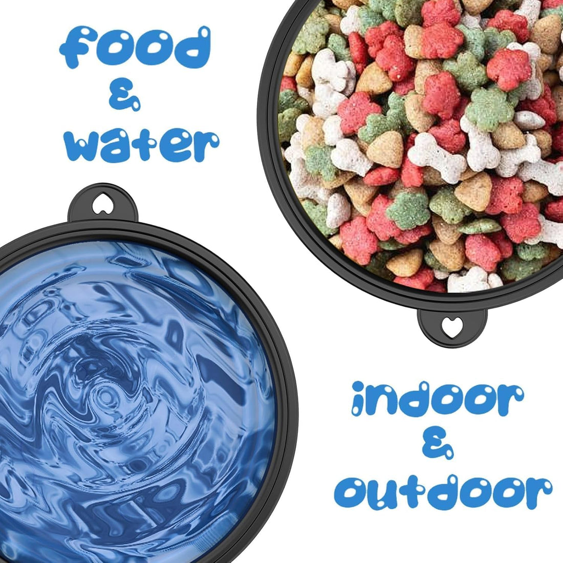 Dog Bowl Pet Collapsible Bowls Slow Feeder Dog Bowls