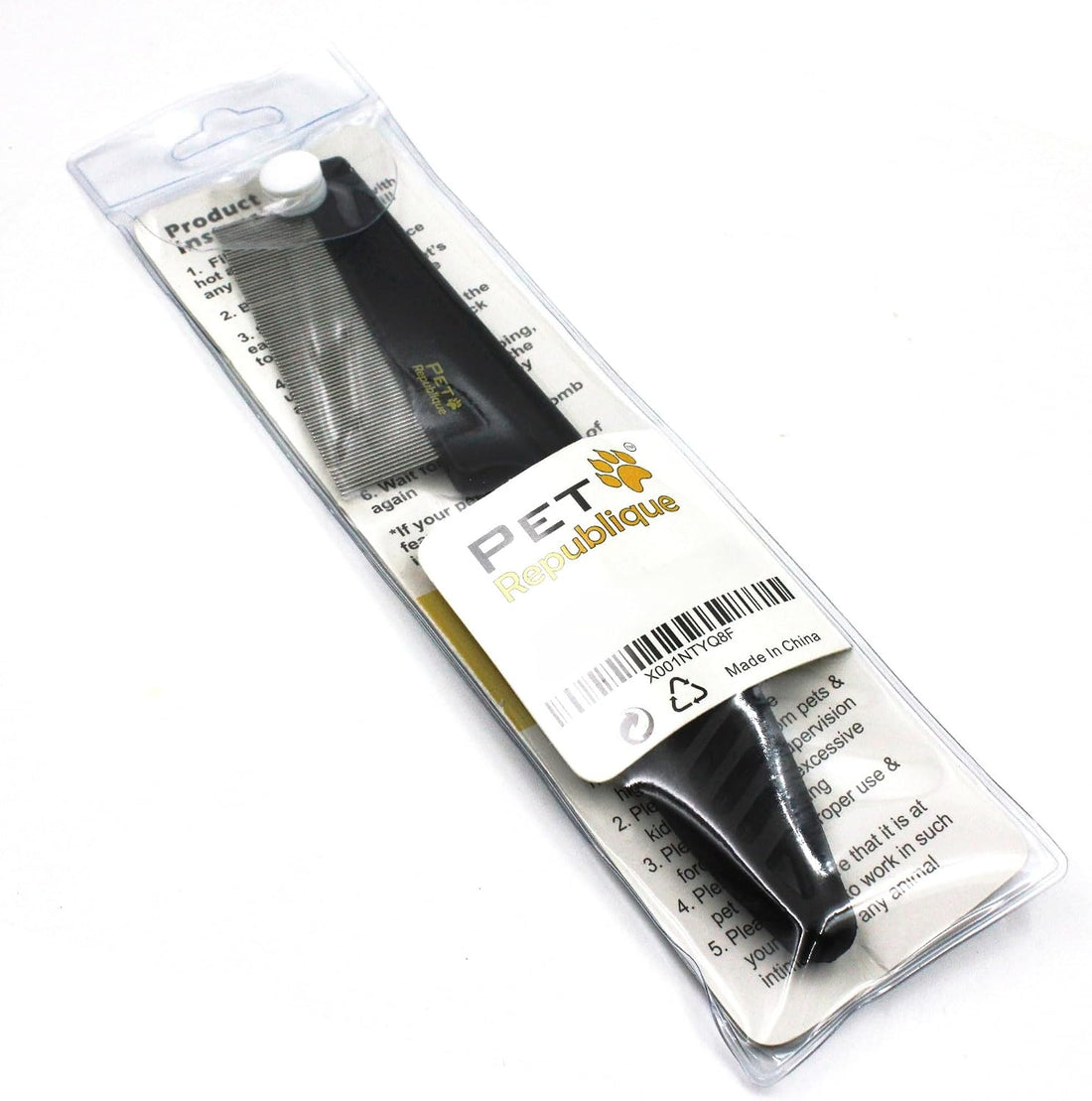 Pet Republique Grooming Tool - Fine-Toothed Comb for Removing Fleas